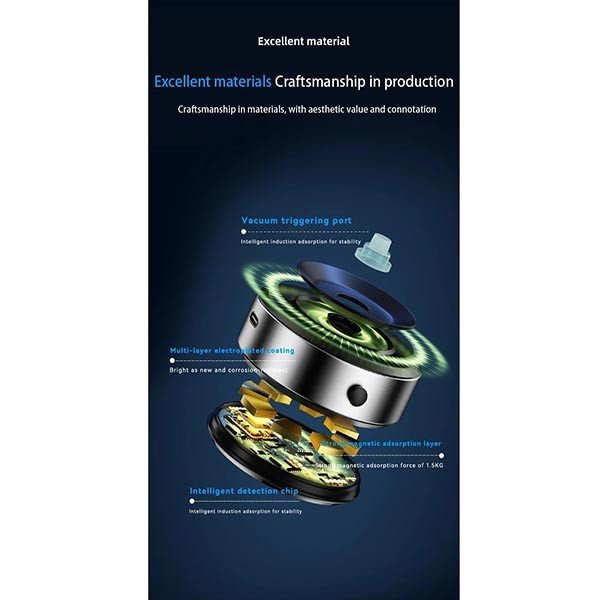 هولدر یا نگهدارنده گوشی با مکش شارژی X8/X8Q