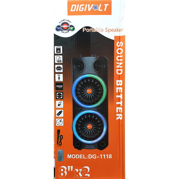 اسپیکر بلوتوثی میکروفون دار دیجی ولت مدل DG-1118