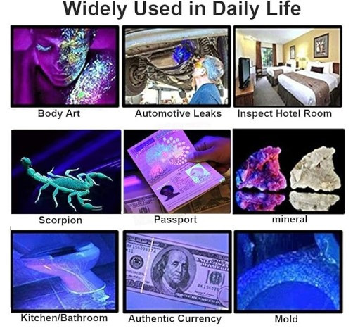 چراغ قوه UV مدل 100 LEDs