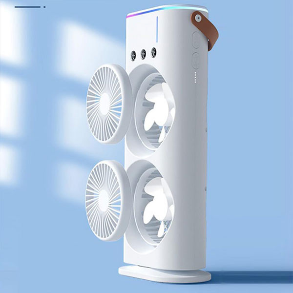 پنکه رو میزی مه پاش دوقلو مدل Doubl Spray Fan