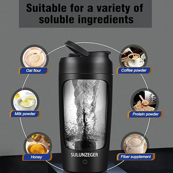 شیکر شارژی برند SULUNZEGER با ظرفیت 650 میلی لیتر