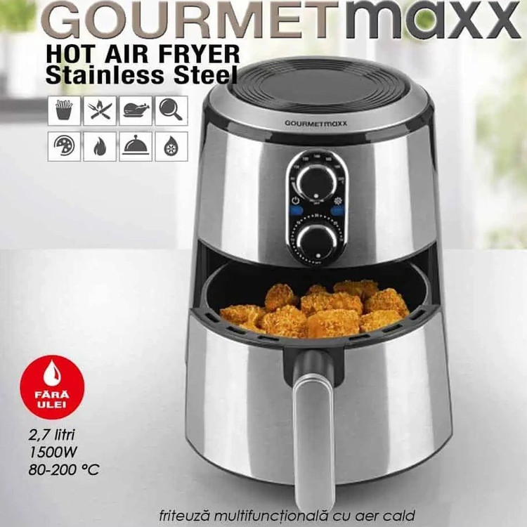 سرخ کن بدون روغن گورمت مکس GOURMETMAXX با ظرفیت 2.7 لیتر