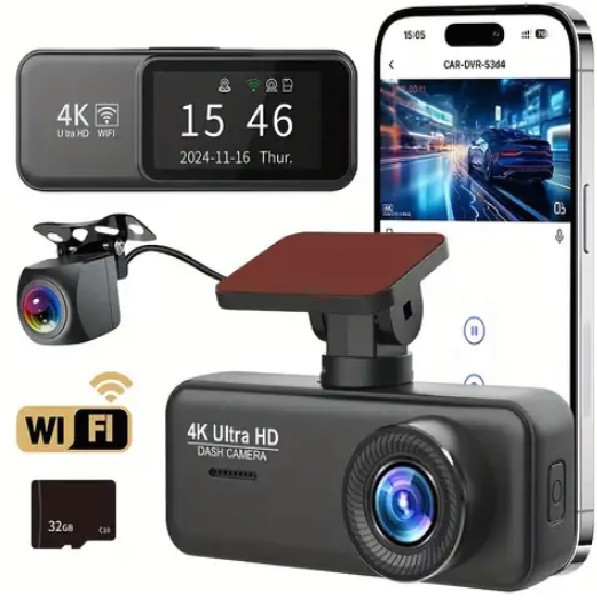 دوربین فیلمبرداری سنسور دار ثبت وقایع خودرو 4K Ultra HD